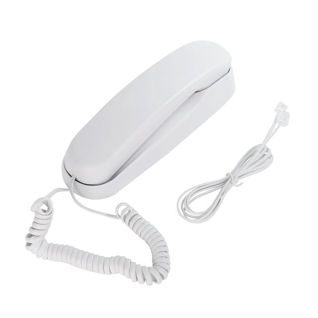 Teléfono con cable OFCN OF-990 Slimline para montaje en pared, blanco