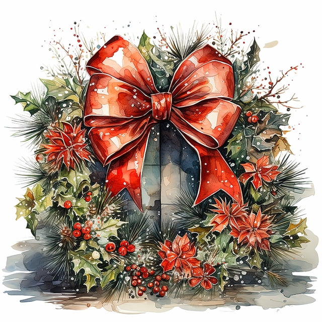 5D DIY Taladro Diamante Pintura Navidad Corona Kit Del