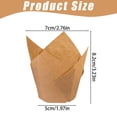 thumbnail image 3 of 200Pcs Tulip Cupcake Paper Trays C – Miyuadkai Oil Proof & High Temperature Baking Cups for Dessert Counter Decoration, Spring Baking Essential, 3 of 9
