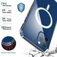 thumbnail image 3 of Funda Magnética Transparente Para Teléfono, Funda Protectora Delgada Para Teléfono Que No Amarillea, Compatible Con Iphone 12 13 Inevent EL017608-07, 3 of 5