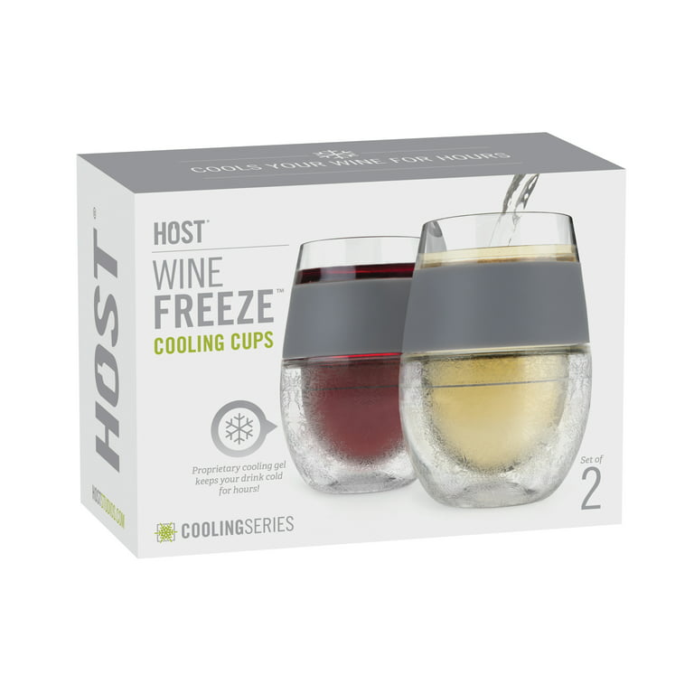 Host Wine Freeze Cup Set of 2 - Plastic Double Wall Insulated Wine Cooling  Freezable Drink Vacuum Cu…See more Host Wine Freeze Cup Set of 2 - Plastic