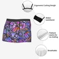 thumbnail image 3 of Sikiie Watercolor Butterflies Print Men's Boxer Briefs, Elastic Waistband Boxer Briefs Leggings-Small, 3 of 5