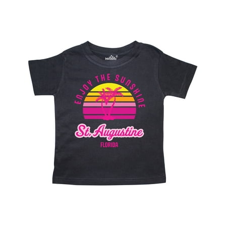 

Inktastic Summer Enjoy the Sunshine St. Augustine Florida in Pink Gift Toddler Boy or Toddler Girl T-Shirt