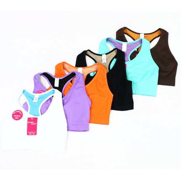 Lynda's World Sports Bras Women 6Pack Sports Bra Multi Racerback