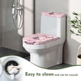 thumbnail image 4 of HELLHERO Pack of 2 Toilet Top Cover Set Elastic Bottom Polyester, Fits All Toilet Shapes, Toilet, 4 of 8