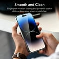 thumbnail image 7 of Entronix Clear Tempered Glass Screen Protector for Apple iPhone 14 Pro, Anti-Scratch, Anti-Fingerprint, Bubble Free Tempered Glass Film, 2-Pack, 7 of 7