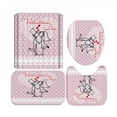 thumbnail image 1 of 50% de Réduction! Nouveau Rideau de Douche d'Impression Numérique 3D de Valentine Set de 4 Pièces pour la Décoration de Fête à Domicile de l'Hôtel, 1 of 6