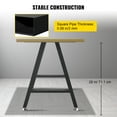 thumbnail image 3 of VEVOR Metal Table Legs 28 x 17.7 inch A-Shaped Desk Legs Set of 2 Heavy Duty Bench Legs w/Polyurethane Coating, Furniture Legs w/ Floor Protectors, Wrought Iron Coffee Table Legs for Home DIY Black, 3 of 9