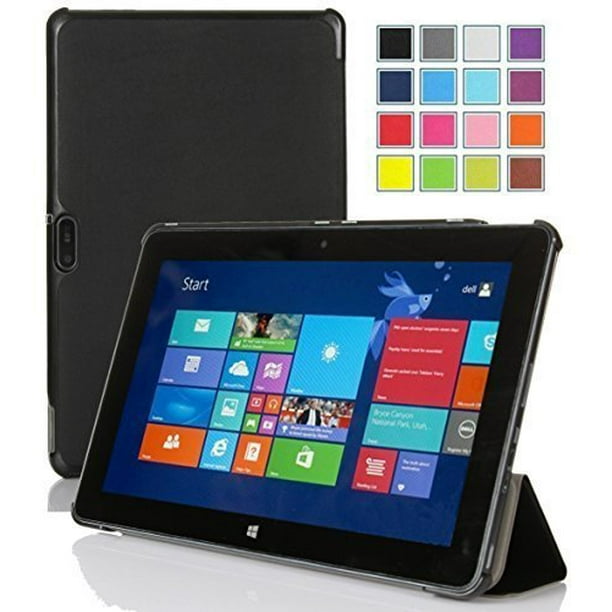 Dell Venue 10 Pro Case Kugi Ultra Thin Smart Cover Case For Dell Venue 10 Pro 5000 5055 Tablet Black Walmart Com Walmart Com