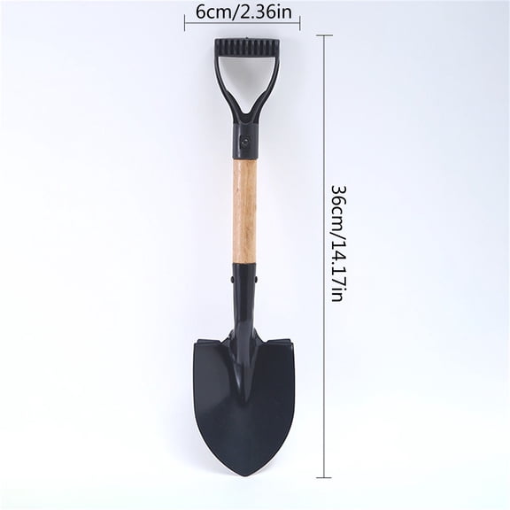 Mini Digging Shovel with Heavy Duty Carbon Steel Construction,Ergonomic No-Slip Handles,Camping Shovel,Small Shovel for Gardening,Land Management,Yardwork,Farming,And Outdoors(1Pc,14.17"x2.36")