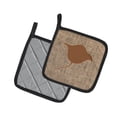 thumbnail image 2 of Carolines Treasures BB1094-BL-BN-PTHD Stingray Faux Burlap and Brown Pair of Pot Holders , 7.5HX7.5W, multicolor, 2 of 3