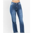 thumbnail image 3 of JUDY BLUE HIGH WAIST CONTRAST WASH THERMAL STRAIGHT JEANS, 3 of 5