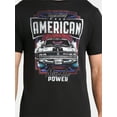 thumbnail image 2 of 4th of July Men’s and Big Men's Americana Muscle Car Power Graphic Tee by Way to Celebrate, Sizes XS-3XL, 2 of 5