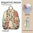 thumbnail image 5 of Pioneer Flower Backpack Backpack for School,Cute School Bag,Schoolbag with Adjustable Shoulder Straps & Padded Back,13.8"x11.4"x6", 5 of 5