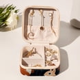 thumbnail image 6 of Squirrel Travel Portable Square Necklace Holder with Earring Holder, Display Case - Travel Organizer for Rings, Earrings, Necklaces, Bracelets - Suitable for Girls and Women, 6 of 6