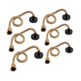 thumbnail image 1 of 6 pzs Socket Foco Cuerda De Yute, focos Vintage Colgantes 68 cm Malubero, Negro, 1 of 5
