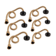 thumbnail image 1 of 6 pzs Socket Foco Cuerda De Yute, focos Vintage Colgantes 68 cm Malubero, Negro, 1 of 5