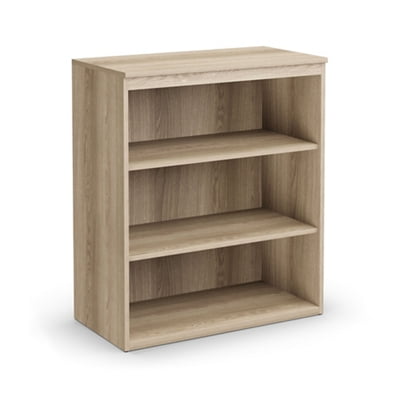 At Work Three Shelf Bookcase Warm Ash Laminate
