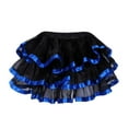 thumbnail image 1 of B91xZ Jupes Midi Plissées pour Femmes Taille Haute Extensible Fluide Décontractée, Bleu m, 1 of 4