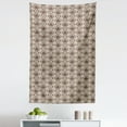 thumbnail image 1 of Damask Tapestry, Abstract Flourish Curvy Frames and Swirly Motifs Exotic Lotus Ornament, Fabric Wall Hanging Decor for Bedroom Living Room Dorm, 5 Sizes, Chestnut Brown and Beige, by Ambesonne, 1 of 1