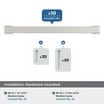 thumbnail image 3 of Amerock Bridgeport 6-5/16 inch (160mm) Center-to-Center Polished Chrome Cabinet Pull - 10 Pack, 3 of 5