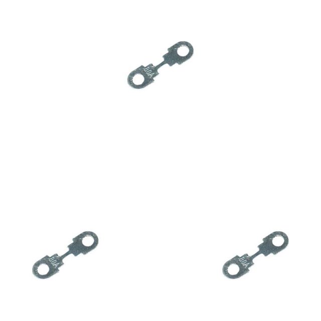 Justharion Strip Fuses Rustproof Car Supplies Auto Parts Vehicle Components Upgraded Fittings Handy Installation Automotive Replaced Part 80A 3Set