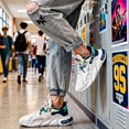 thumbnail image 3 of Sneakers, Men's Low-top Skateboarding Shoes with PU Upper and PVC Sole Featuring a Non-slip Tread Pattern. Suitable for All Seasons, This Urban Street Style Shoe Features a Cushioned Insole and Lace, 3 of 9