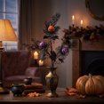 thumbnail image 4 of Dpityserensio Fall Decor Black Maple Leaf Garland Halloween Artificial Fall Leaves Vines Spooky Gothic Hanging Decor For House Porch Mantel Thanksgiving, 4 of 7