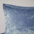 thumbnail image 5 of King/Cal King Blue Velvet Comforter Set with Diamond Quilting, Includes Comforter, 2 Shams & Decorative Pillow, Hypoallergenic, 5 of 15