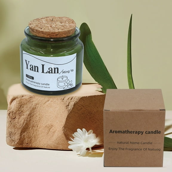 Cork green cup scented candle soy wax scented candle cup home indoor aromatherapy creative small