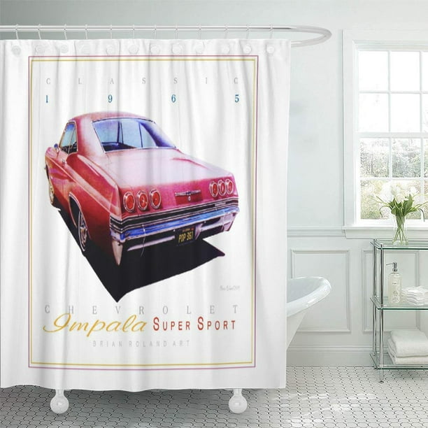 Suttom Chevy Impala Super Sport 1965, Chevy Shower Curtain