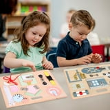 Wooden Montessori Activities Busy Board of Multiple Fidgets, Sensory ...