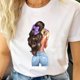 thumbnail image 3 of Camiseta de dibujos animados para mujer, ropa de manga corta, informal, de viaje, bonita, a la moda, 3 of 5