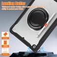 thumbnail image 7 of XYX For iPad 9th 2022/8th 2021/7th Gen 2020 Case 10.2 inch, 360 Rotating Hand Grip, Shoulder Strap, Heavy Duty Drop Protection, Transparent, 7 of 7