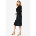 thumbnail image 3 of Jessica London Women's Plus Size Cable Sweater Dress, 3 of 6
