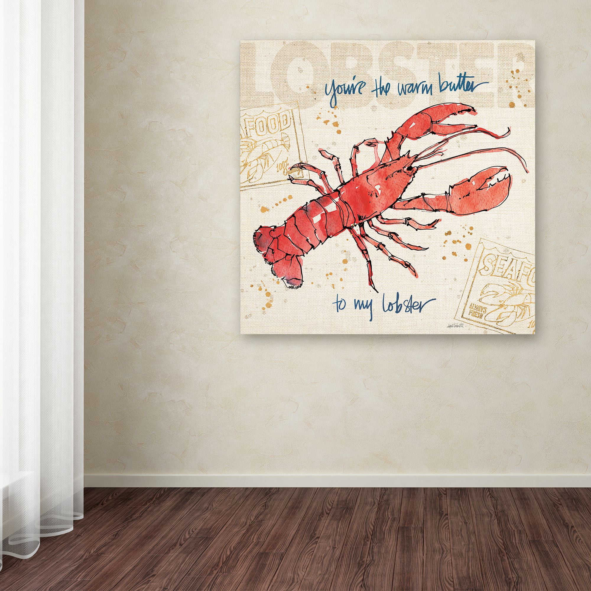 Trademark Fine Art 'Coastal Catch I' Canvas Art by Anne Tavoletti