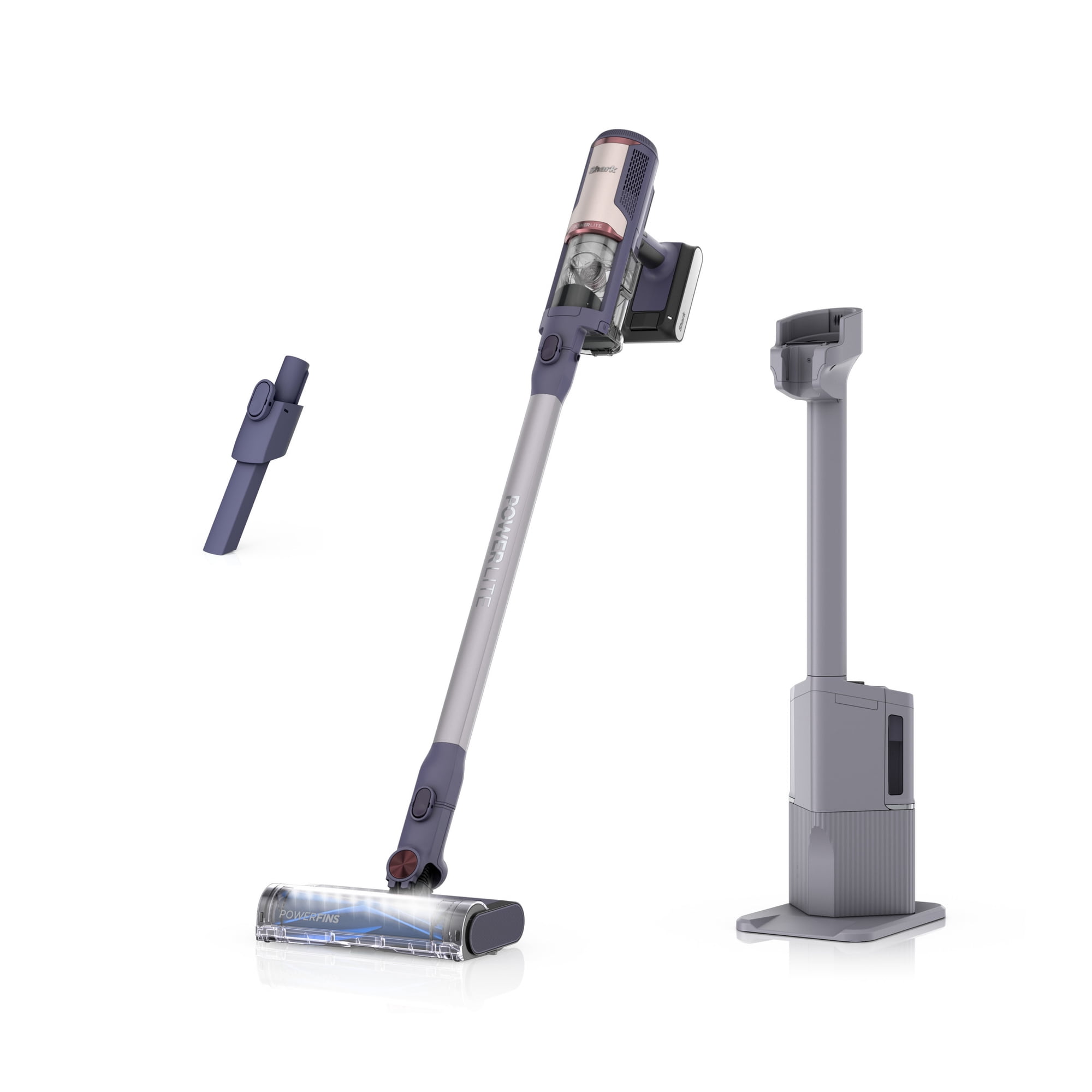 Shark PowerLite Clean & Empty Cordless Stick Vacuum  with Auto-Empty System  Self Cleaning Brushroll  HEPA  Anti-Allergen Complete Seal  40 Min Runtime  BU3620 Storm Cloud