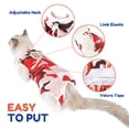thumbnail image 2 of Traje de recuperación quirúrgica para gatos TORJOY Abdominal Wounds S, rojo, 2 of 7