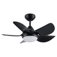 thumbnail image 5 of 5-Blade Ceiling Fan 30 In Integrated LED Ceiling Fan Lighting with Matte Black ABS Blades, 5 of 9