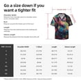 thumbnail image 5 of Fotbe Colorful Patterned Rabbit Camisa Estampada de Manga Corta para Hombre, Casual de Verano, Estilo Playero, Sin Arrugas-Small, 5 of 5