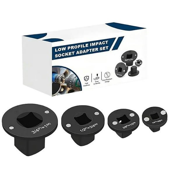 ViLaViDeca Profile Impact Socket Adapter Set Profile Impact Socket Adapter Set, Black