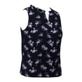 thumbnail image 3 of Blusa George Talla CH sin Manga con Flores Negro, 3 of 4