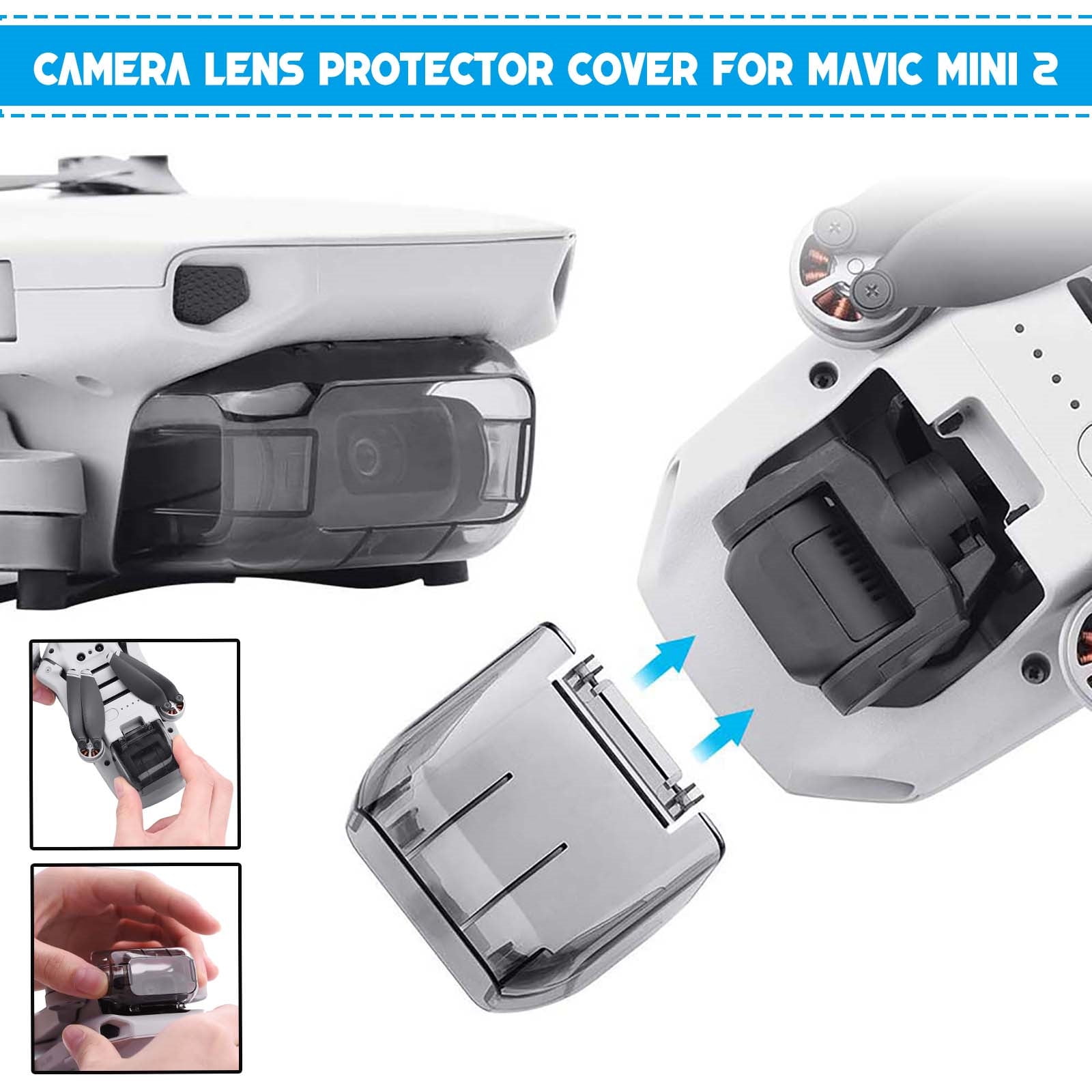 Gimbal Lens Protective Cover PC Camera Dustproof Cap for DJI Mavic Air 2 Drone