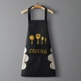 thumbnail image 5 of GENEMA Household Cooking Apron Men Women Oil-proof Waterproof Adult Coffee Overalls Wipe Hand Aprons for Home Kitchen Use Accessory, 5 of 19