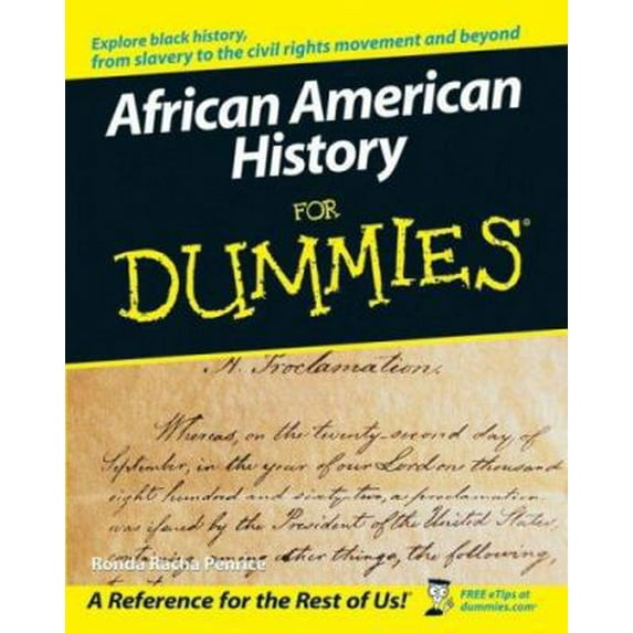 Pre-Owned African American History for Dummies (Paperback) 0764554697 9780764554698
