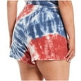 thumbnail image 2 of P.J. Salvage Womens Spiral Tye-Dye Pajama Shorts, Multicoloured, Plus Size, 2X, 2 of 2