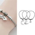 thumbnail image 2 of 3pcs Adjustable Sister Love Heart Bracelets Women Friendship Jewelry Set, 2 of 14