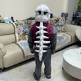thumbnail image 2 of Dinosaur Skeleton Plush Hood Toy, Wearable Funny Bone Head Costume, Soft Stuffed Dinosaur Mask Toy, Novelty Gag Gift Plush Figure for Display & Play, 2 of 15