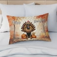 thumbnail image 4 of Happy Thanksgiving Doberman Pinscher Turkey Costume Pumpkins Autumn Leaves Quilt Pillowcase Doberman Dog Lover Gifts Throw Pillow Cover Bed Home Decor - 130144, 4 of 5