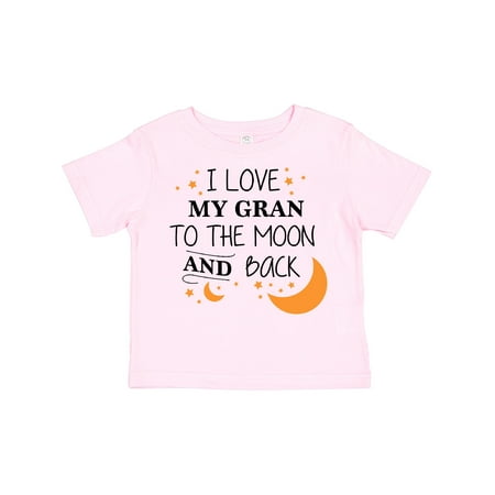 

Inktastic I Love My Gran to the Moon and Back Gift Toddler Boy or Toddler Girl T-Shirt
